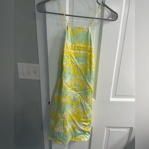 Zara Printed Halter Dress